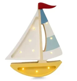 Janie and Jack Lighting-Mini Sailboat Lamp mustard