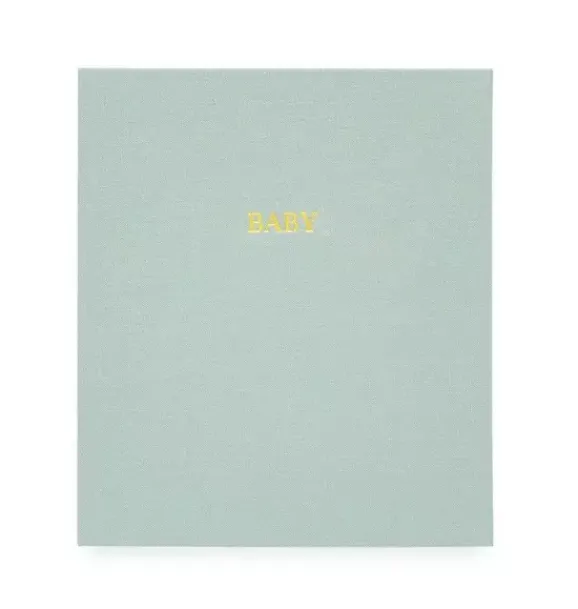 Janie and Jack Desk Accessories-Mist Green Baby Book multi