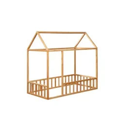 Janie and Jack Toddler Furniture|Bedroom Furniture-Montessori House Bed with Rails / Size Full wood
