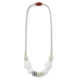 Janie and Jack Kids Accessories|Adult Accessories-Moonlight Signature Teething Necklace white