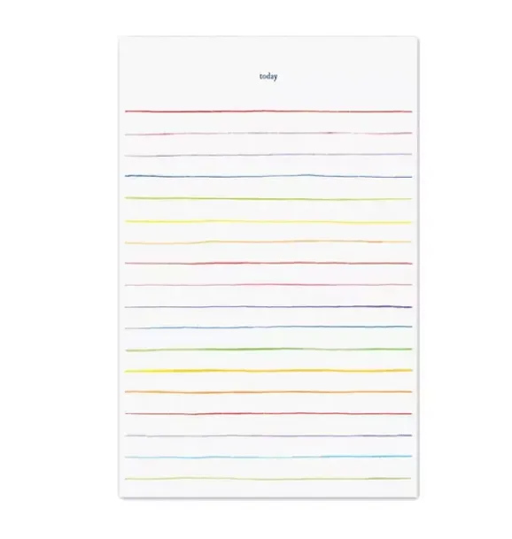 Janie and Jack Stationery--Stripe Notepad multi