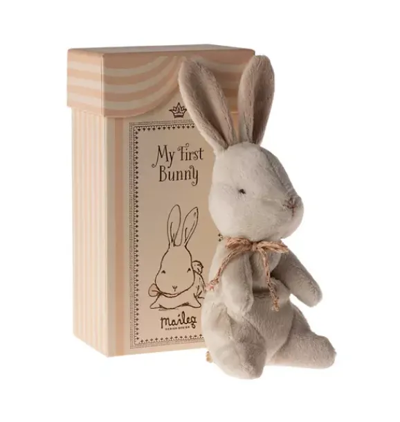 Janie and Jack Stuffed Animals-My first bunny - off white
