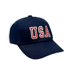 Janie and Jack Kids Accessories-USA Bow Baseball Hat navy