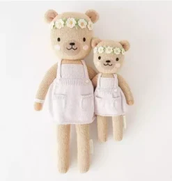 Janie and Jack Stuffed Animals-Olivia the honey bear light/pastel purple
