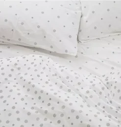 Janie and Jack Sheets-Organic Duvet Cover chamomile bloom