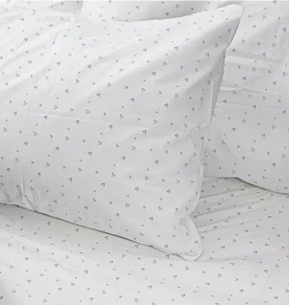 Janie and Jack Sheets-Organic Pillowcase cosmic triangles