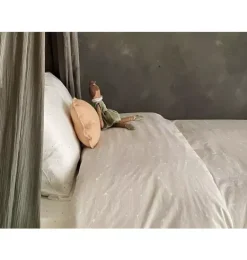 Janie and Jack Sheets-Organic Duvet Cover stars luminary