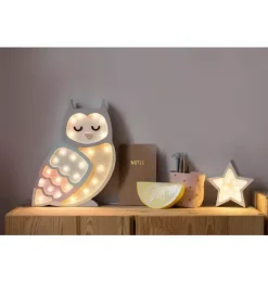 Janie and Jack Lighting-Owl Lamp pastel