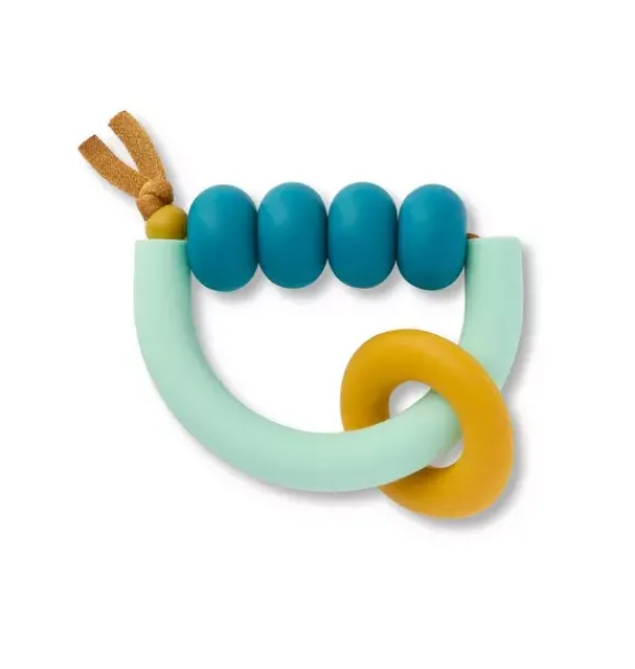 Janie and Jack Teethers And Bottles-Pacific Arch Ring Teether green