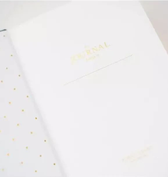 Janie and Jack Desk Accessories-Tailored Journal pale pink