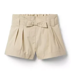 Janie and Jack Disney Mickey Mouse Safari|Skirts & Shorts-Paperbag Waist Short khaki