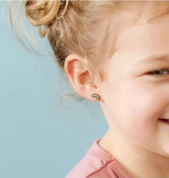 Janie and Jack Kids Accessories|Jewelry-Pastel Rainbow Stud Earrings multi