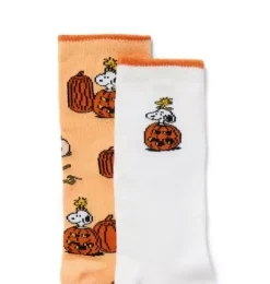 Janie and Jack Socks & Tights-Peanuts Sock 2-Pack orange peanuts