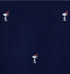 Janie and Jack Sweaters & Sweatshirts-PEANUTS&trade;  Snoopy Santa Striped Cuff Sweatshirt merchant marine snoopy santa
