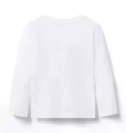 Janie and Jack Long Sleeve Tops-PEANUTS&trade; Snoopy Tee ivory