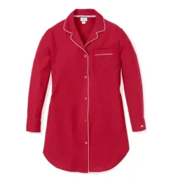 Janie and Jack Pajamas|Petite Plume-Petite Plume Women's Flannel Nightshirt red