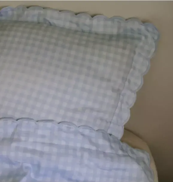 Janie and Jack Blankets And Quilts-Picnic Gingham Twin Set - blue
