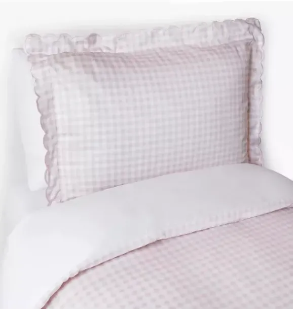 Janie and Jack Nursery|Blankets And Quilts-Picnic Gingham Twin Set - pink