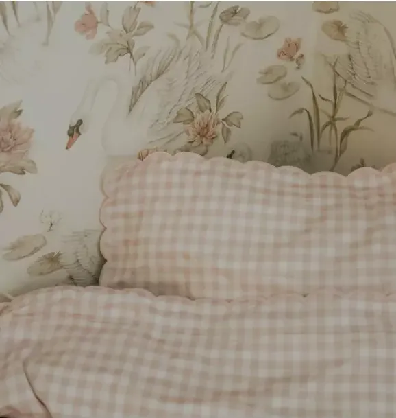 Janie and Jack Nursery|Blankets And Quilts-Picnic Gingham Twin Set - pink