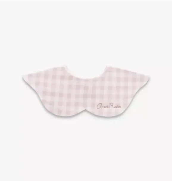 Janie and Jack Feeding Accessories|Nursery-Picnic Gingham Winglet Bib - pink