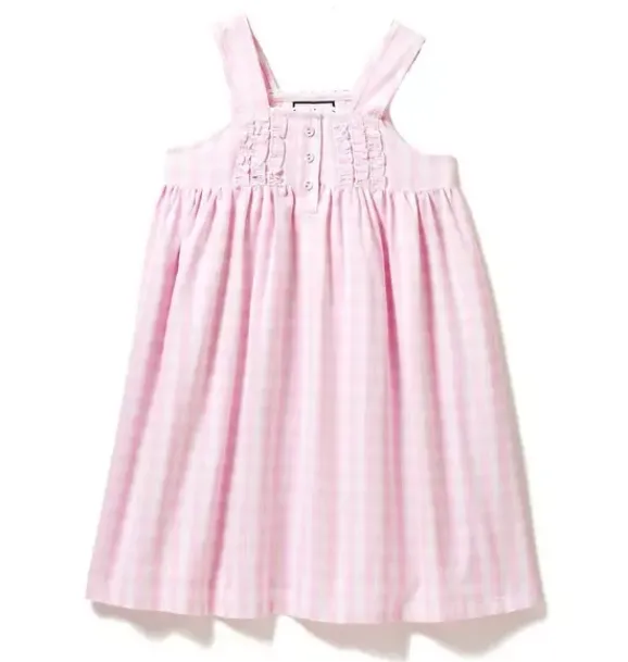 Janie and Jack Kids Pajamas|Petite Plume-Charlotte Nightgown pink gingham