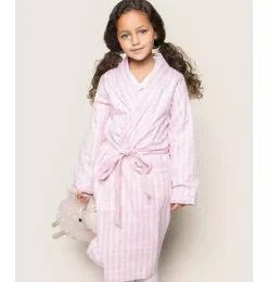 Janie and Jack Kids Pajamas|Petite Plume-Robe pink gingham