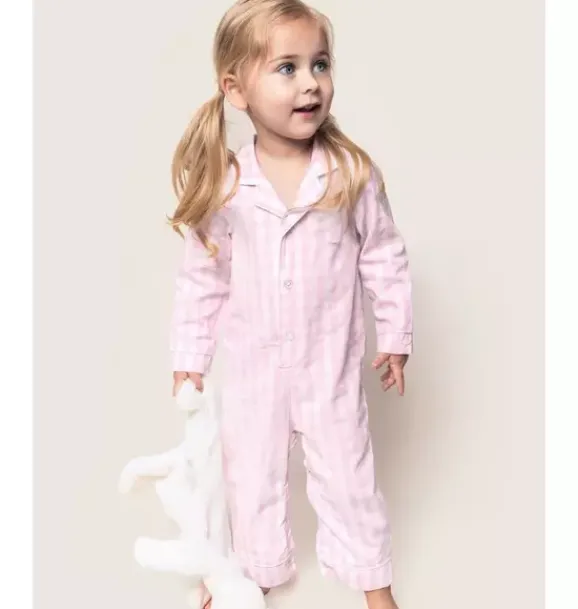 Janie and Jack Baby Pajamas|Petite Plume-Romper pink gingham