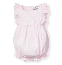 Janie and Jack Baby Pajamas|Petite Plume-Ruffled Romper pink gingham