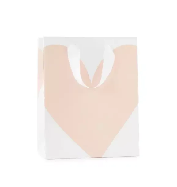 Janie and Jack Party Supplies-Gift Bag pink heart