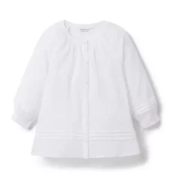 Janie and Jack Accessories|Girl-Pintuck Swim Cover-Up white