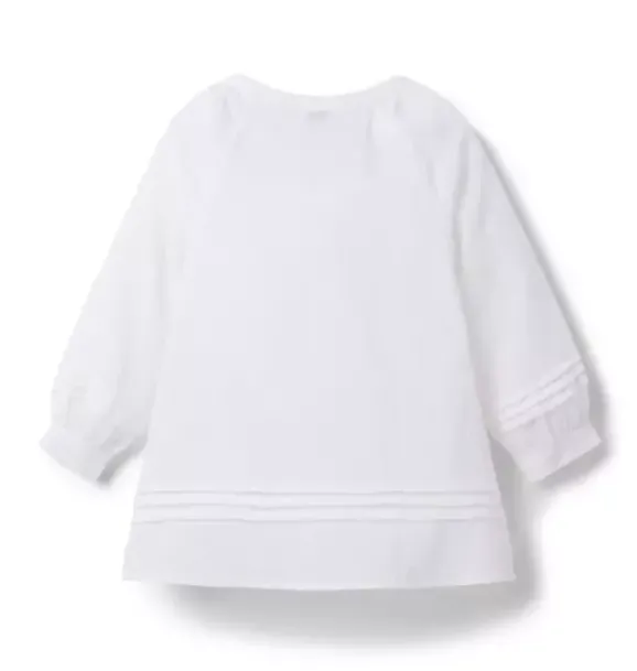 Janie and Jack Accessories|Girl-Pintuck Swim Cover-Up white