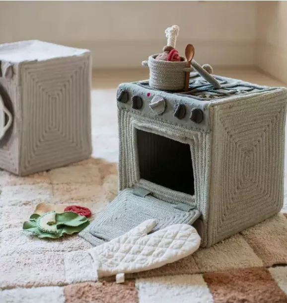 Janie and Jack Imaginary Play|Storage-Play Basket Kitchen natural