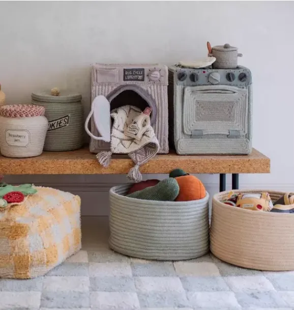 Janie and Jack Imaginary Play|Storage-Play Basket Kitchen natural
