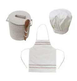 Janie and Jack Imaginary Play|Storage-Play Basket Little Chef grey
