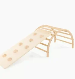 Janie and Jack Playroom-Play Gym Slide natural