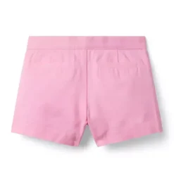 Janie and Jack Skirts & Shorts-Pleated Canvas Short pink dreams