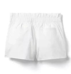 Janie and Jack Skirts & Shorts-Pleated Paperbag Waist Short white