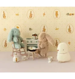 Janie and Jack Stuffed Animals-Plush Bunny, Mini - Cream Peach multi