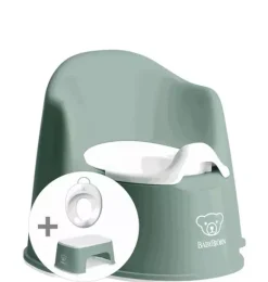 Janie and Jack Health And Safety-Potty Training Bundle, Deep /White green