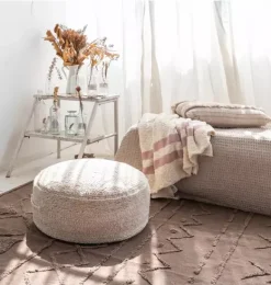 Janie and Jack Decorative Pillows And Throws-Pouf Chill natural