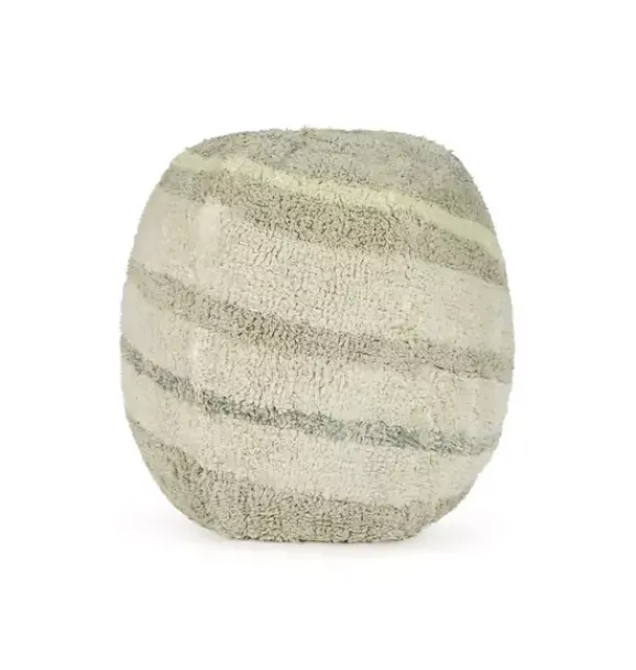 Janie and Jack Decorative Pillows And Throws-Pouf Neptune olive