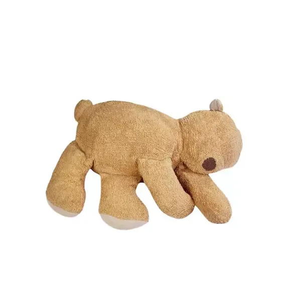 Janie and Jack Decorative Pillows And Throws-Pouf Sleepy Bear honey