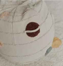 Janie and Jack Decorative Pillows And Throws-Pouf Solar System natural