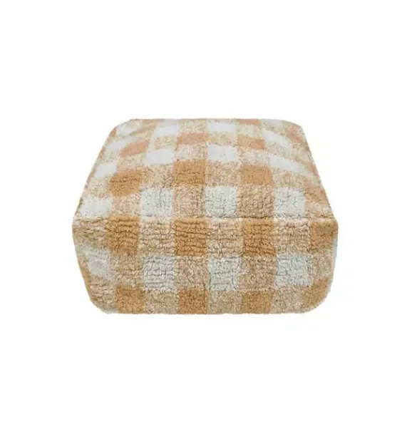 Janie and Jack Decorative Pillows And Throws-Pouf Vichy honey