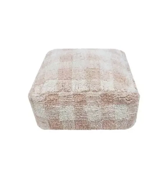 Janie and Jack Decorative Pillows And Throws-Pouf Vichy rose