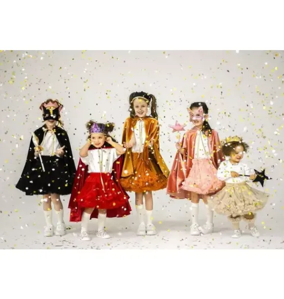 Janie and Jack Kids Accessories|Dress Up-"” Cat mask gold sequins