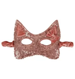 Janie and Jack Kids Accessories|Dress Up-" sequins" Cat Mask pink