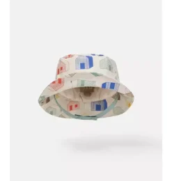 Janie and Jack Kids Accessories-Rain Bucket Hat print house teal