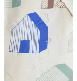 Janie and Jack Kids Accessories-Rain Bucket Hat print house teal