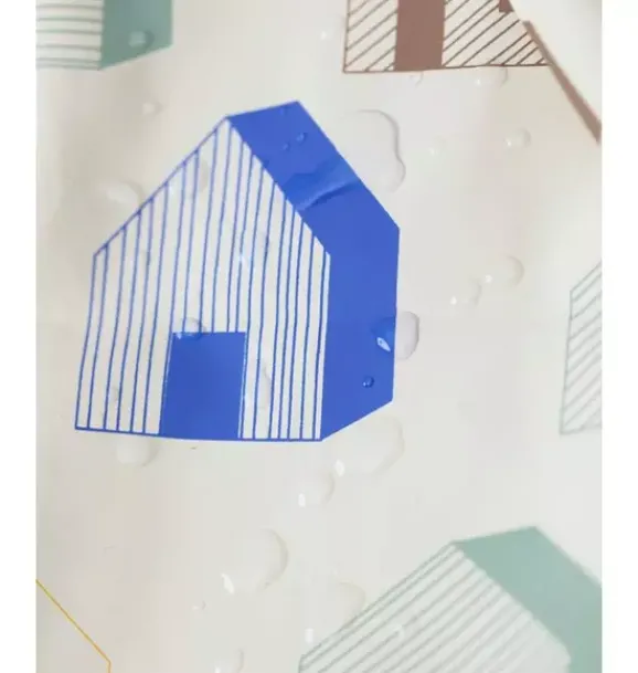 Janie and Jack Kids Accessories-Rain Bucket Hat print house teal